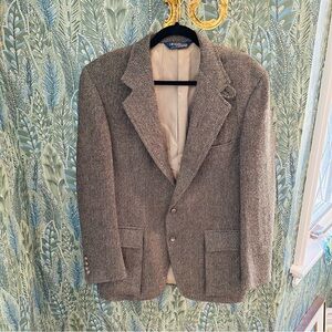 Polo Ralph Lauren Men’s Tweed Herringbone Blazer, Measurements in Description